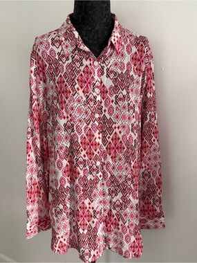 Grand & Greene Red & White Blouse